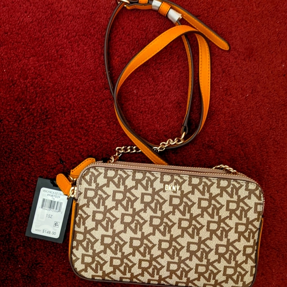 Dkny Bags Dkny Veronica Crossbody Double Zip Nwt Yellow Poshmark